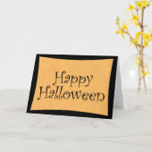 Happy Halloween Kaart (Gele Bloem)