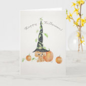 Happy Halloween! Kaart (Gele Bloem)