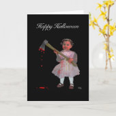 Happy Halloween Kaart (Gele Bloem)