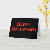 Happy Halloween Kaart (Gele Bloem)