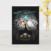 Happy Halloween Kaart (Gele Bloem)