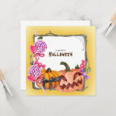 Happy Halloween Kaart (Voorkant / Achterkant in situ)