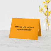 Happy Halloween Kaart (Gele Bloem)