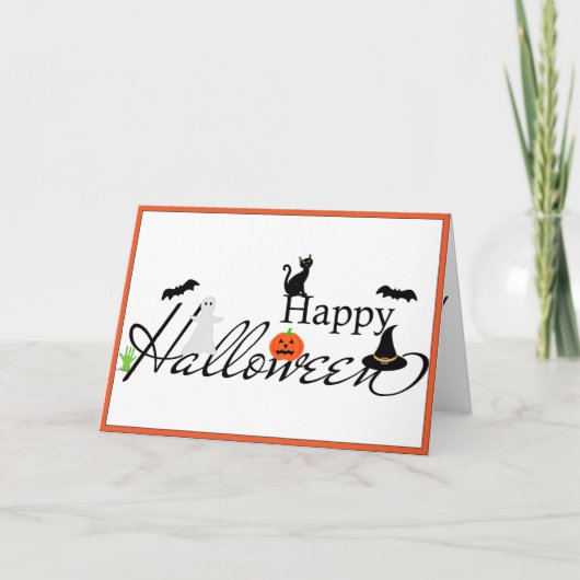 Happy Halloween-kaart Feestdagen Kaart (Voorkant)