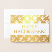 Happy Halloween Kaart met Ghost Pattern (Voorkant met envelop)