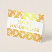 Happy Halloween Kaart met Ghost Pattern (Voorkant)