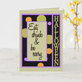 Happy Halloween-kaarten Kaart (Gele Bloem)