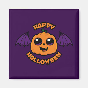 Happy Halloween Kawaii Pumpkin Spooky Cuteness Magneet