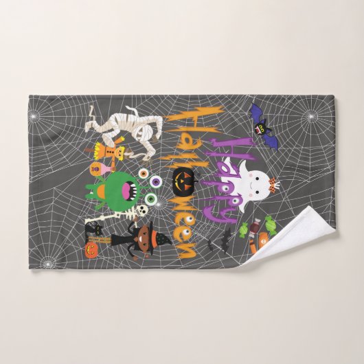 Happy Halloween Kids Cute and Spooky Bad Handdoek (Handdoek)