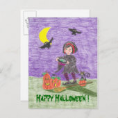 Happy Halloween Kind Briefkaart! Briefkaart (Voorkant / Achterkant)