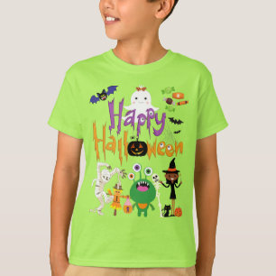 Happy Halloween Kinder Cute en Spooky  T-shirt