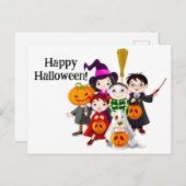 Happy Halloween Kinderen Briefkaart (Voorkant / Achterkant)