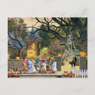 Happy Halloween-kinderen Briefkaart