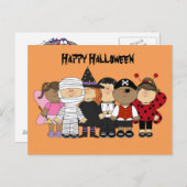 Happy Halloween-kinderen Briefkaart (Voorkant / Achterkant)