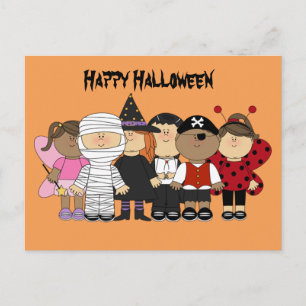 Happy Halloween-kinderen Briefkaart