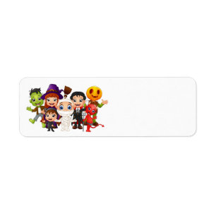 Happy Halloween kinderen dragen kostuums Etiket
