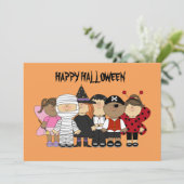 Happy Halloween-kinderen Kaart (Staand voorkant)