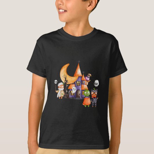 Happy Halloween Kinderen T-shirt (Voorkant)