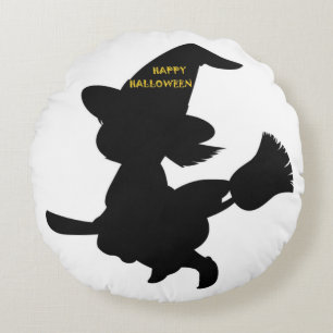 "HAPPY HALLOWEEN" KLEINE WITCH ROND KUSSEN