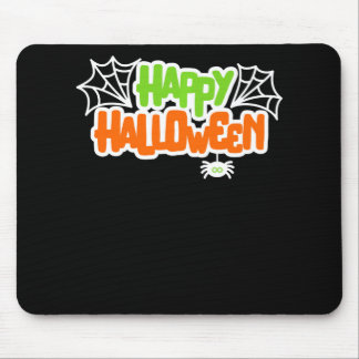Happy Halloween Kleurrijke Schattigee Spinnenweb Muismat