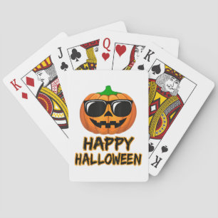 Happy Halloween Kostuum Grappig Pompoen Mannen Vro Pokerkaarten