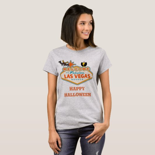 Happy Halloween Las Vegas Style T-shirt (Voorkant volledig)