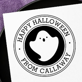 Happy Halloween leuke kawaii spooknaam Rubberstempel