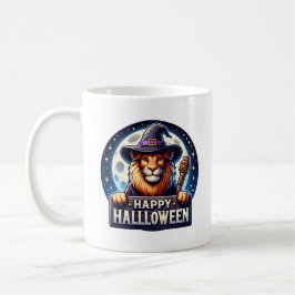 Happy Halloween Lion Coffee Mug, Animal Gift Koffiemok