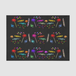 Happy Halloween Lollipops en Snoep Pattern, ZSSG Tissuepapier