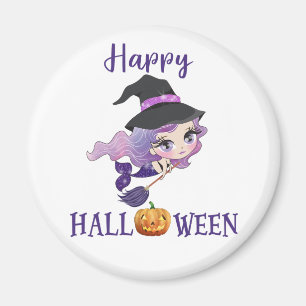 Happy Halloween magnet Girl Spooky mermaid magnet Magneet