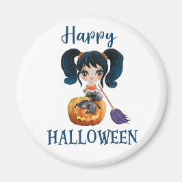 Happy Halloween magnet Girl Spooky mermaid magnet Magneet