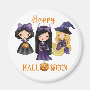 Happy Halloween magnet Girl Spooky princess magnet Magneet