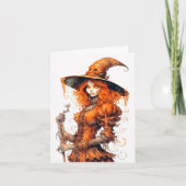 Happy Halloween Majestic Witch Art Kaart (Voorkant)