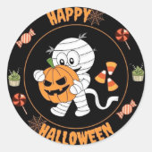 Happy Halloween maman marche avec autocollant citr (Devant)