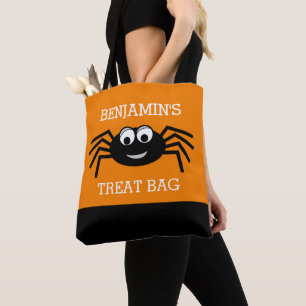 Happy Halloween met de naam Cute Spider Treat Draagtas