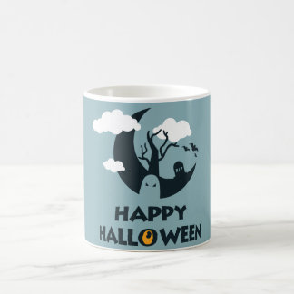 Happy Halloween met maan en begraven Koffiemok