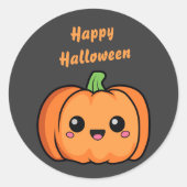 Happy Halloween mignon Sticker Citrouille (Devant)