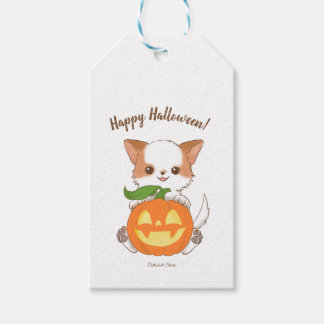 Happy Halloween! Mochi and Jack o'lantern Favor Ba Cadeaulabel