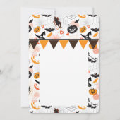 Happy Halloween Modern Spooky and Pumpkin Holiday (Achterkant)