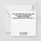 "Happy Halloween" Moth Gothic Modern Notitiekaartje (Achterkant)