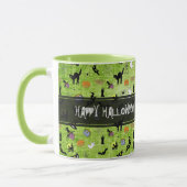 "Happy Halloween" Mug Vert Random Iconique Motif (Gauche)