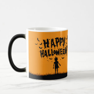 Happy Halloween:Mug with Mysterious Silhouette Magische Mok