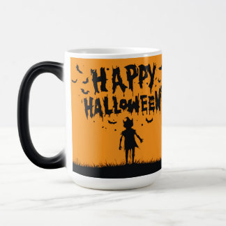 Happy Halloween:Mug with Mysterious Silhouette Magische Mok