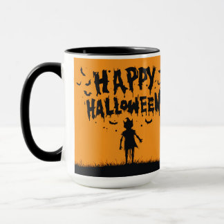 Happy Halloween:Mug with Mysterious Silhouette Mok