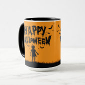 Happy Halloween:Mug with Mysterious Silhouette Mok (Voorkant links)