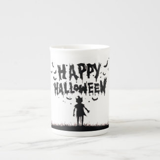 Happy Halloween:Mug with Mysterious Silhouette Porselein Kop