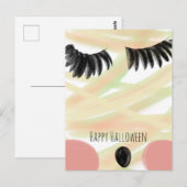 Happy Halloween Mummy Doddle Hand getekend Dank je Briefkaart (Voorkant / Achterkant)