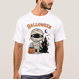  Happy Halloween mummy T-shirt
