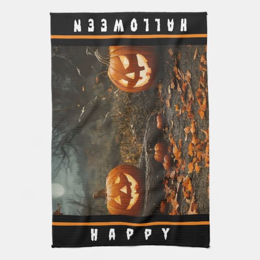 Happy Halloween nacht Collectie Theedoek (Verticaal)