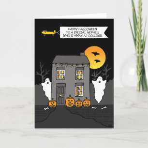 Happy Halloween Nephew weg aan het College Kaart